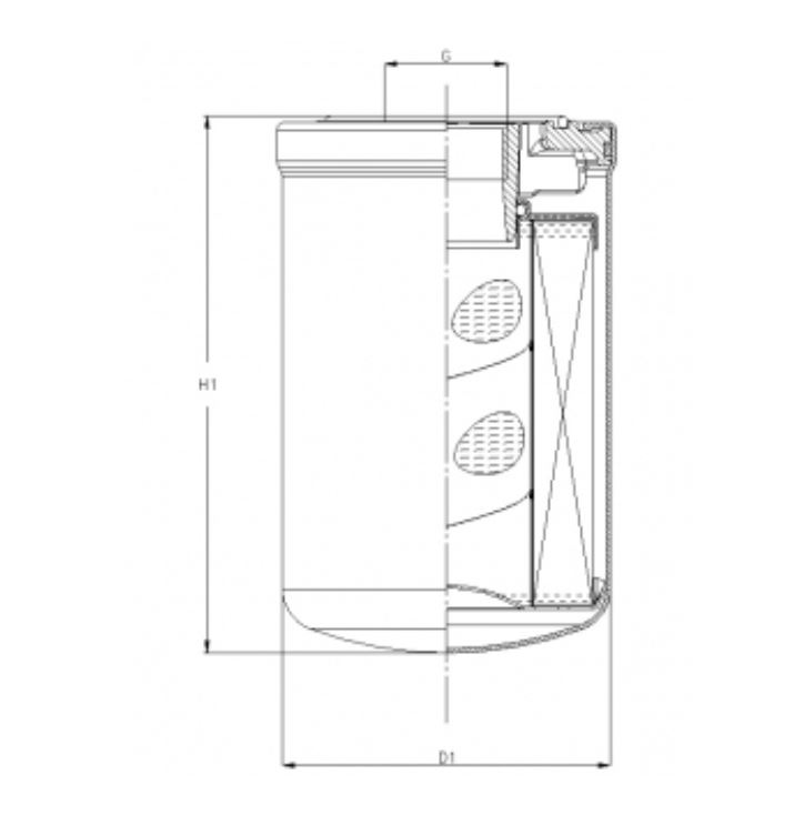 A422C25 hydraulic filter spin-on (HyCLEAN)