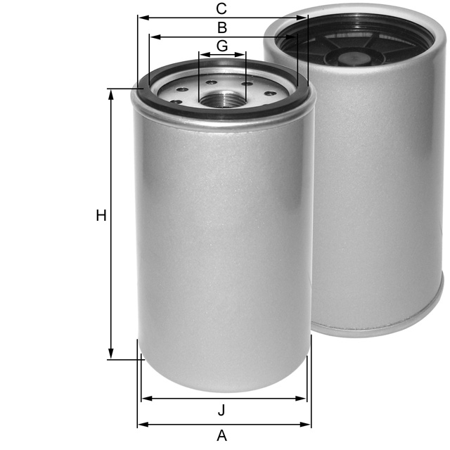 ZP3053F fuel filter spin-on