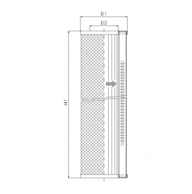 S211T250 hydraulic filter element