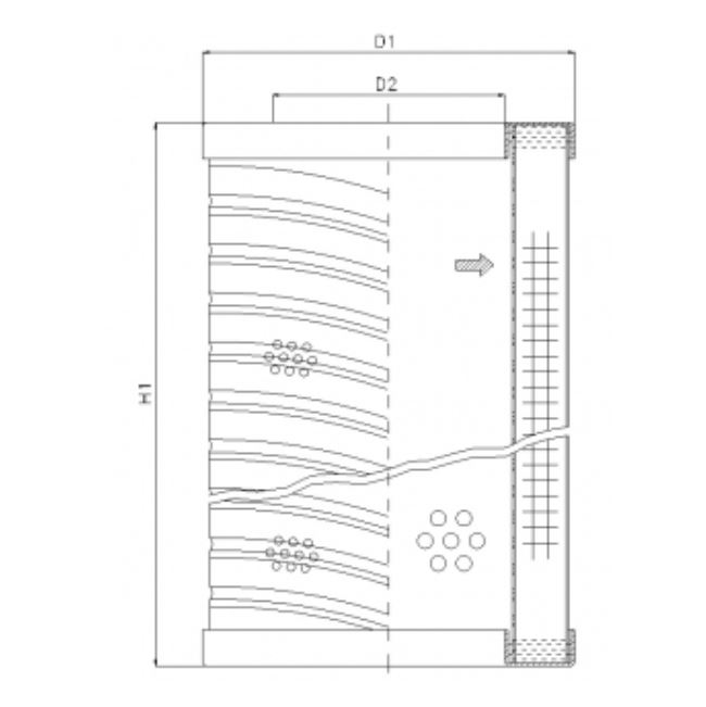 RVR20E20B hydraulic filter element