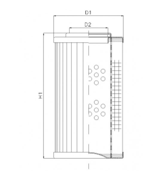 R283T125 hydraulic filter element