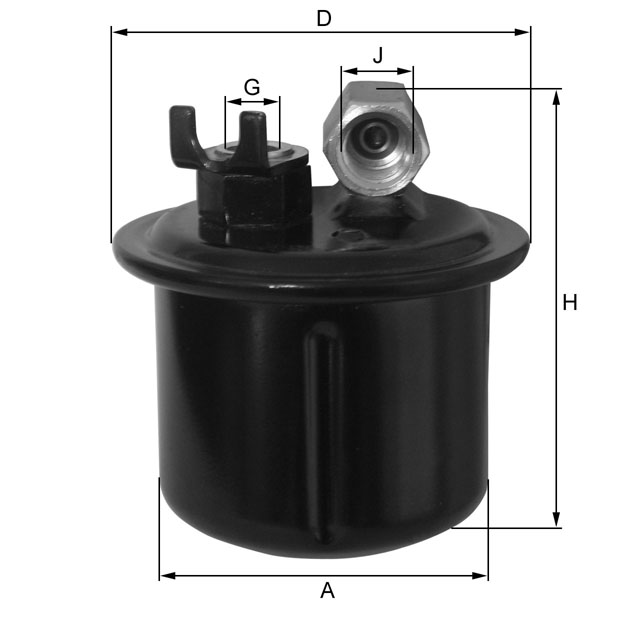 ZP8069FM fuel filter in-line