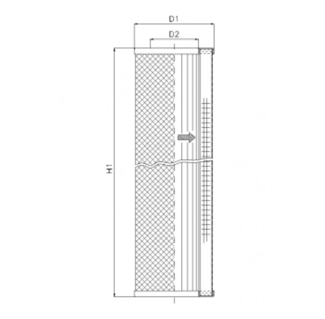 S210T250 hydraulic filter element