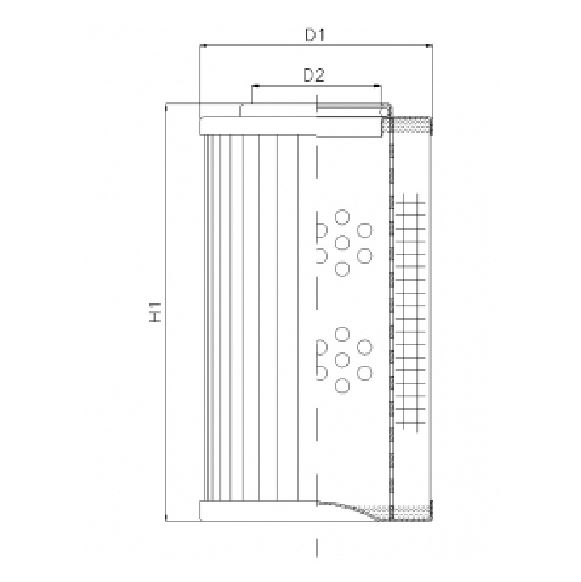 DVD210E03V hydraulic filter element