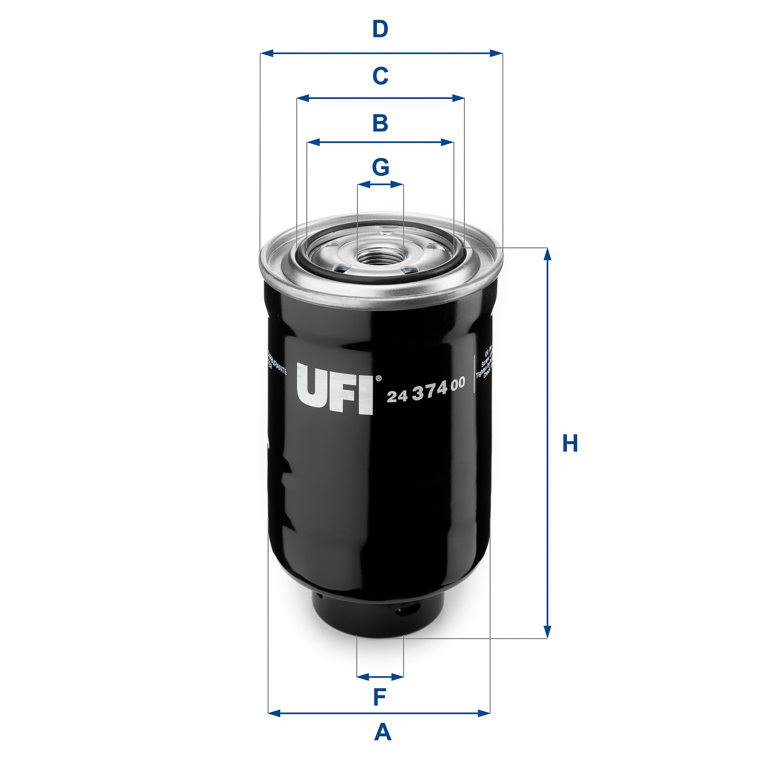 24.374.00 fuel filter spin-on
