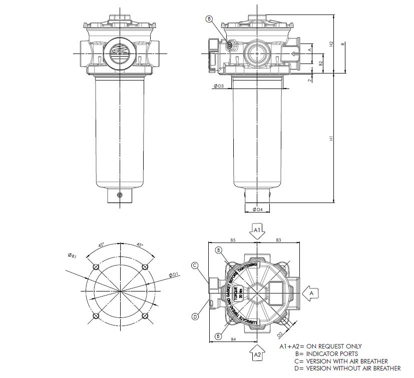FR64R120G10BBB5B50B000 return filter