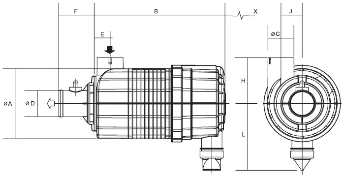 G090225 air filter (RadialSeal FPG Alexin)