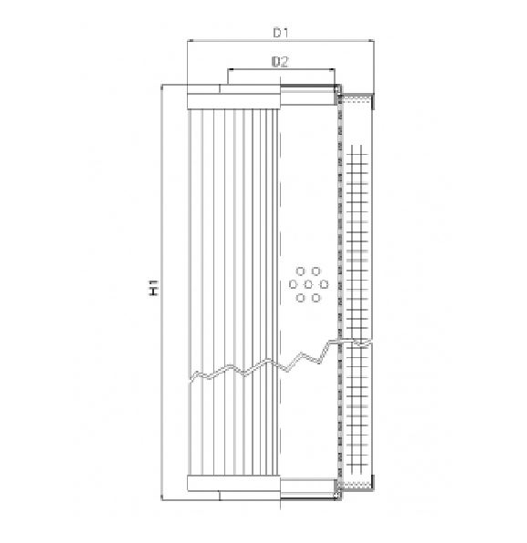RVR11401B60V hydraulic filter element