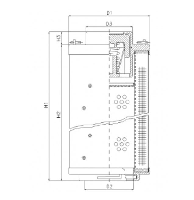 RHR1700N05B hydraulic filter element