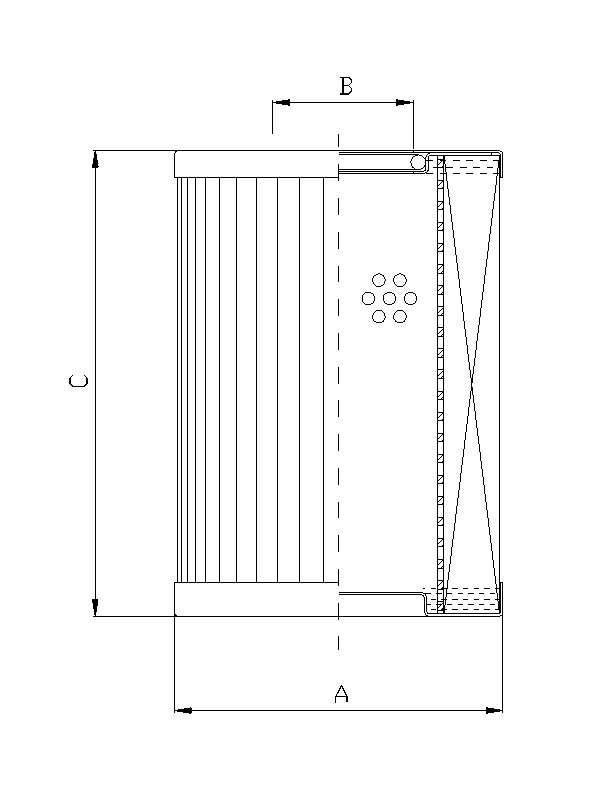 WG124 hydraulic filter element