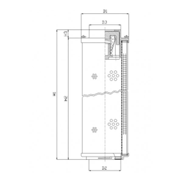 RHR1300N03V hydraulic filter element