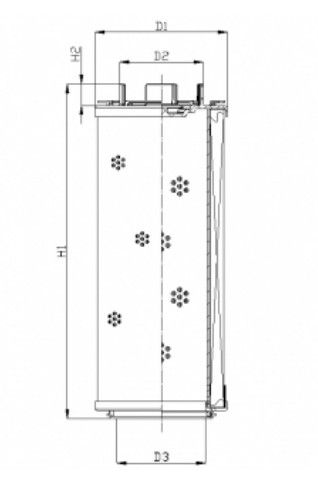 RHR330M10B0/AB1 hydraulic filter element