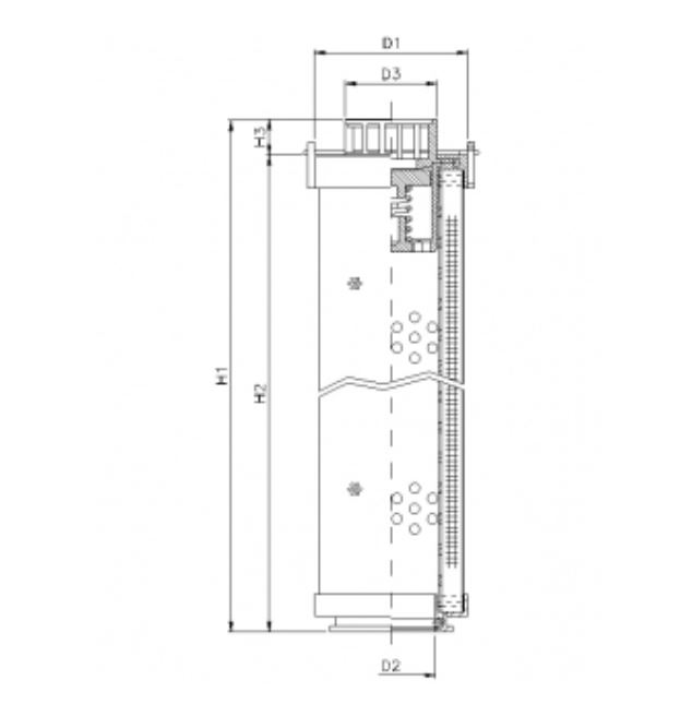 RHR165N05V hydraulic filter element