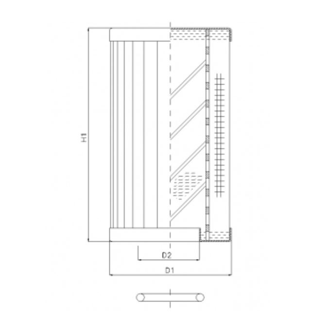 RLR330B500B/5 hydraulic filter element