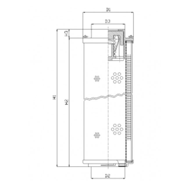RHR500N05V hydraulic filter element