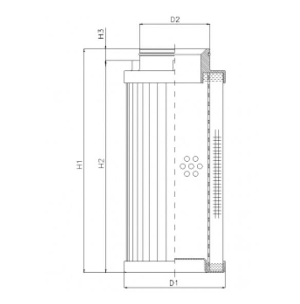 D731T25AV hydraulic filter element
