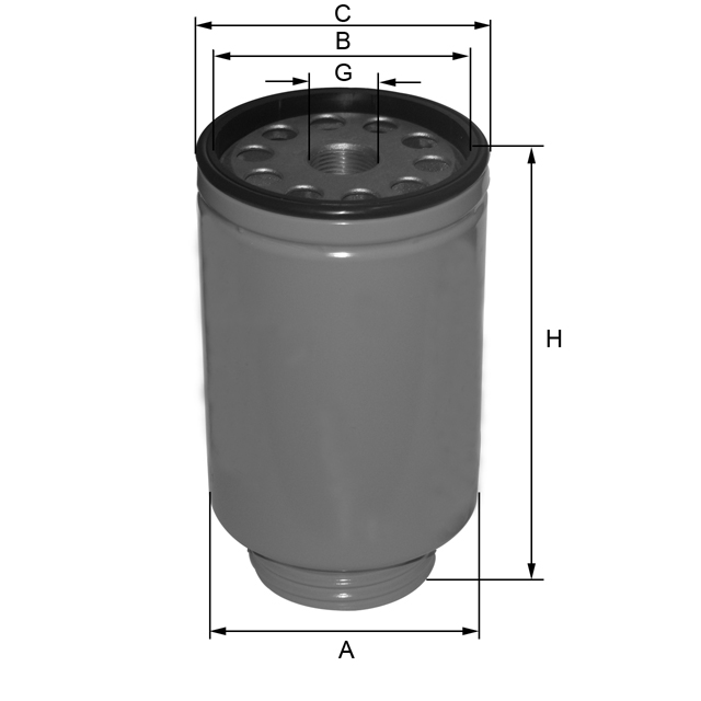 ZP3152F fuel filter spin-on