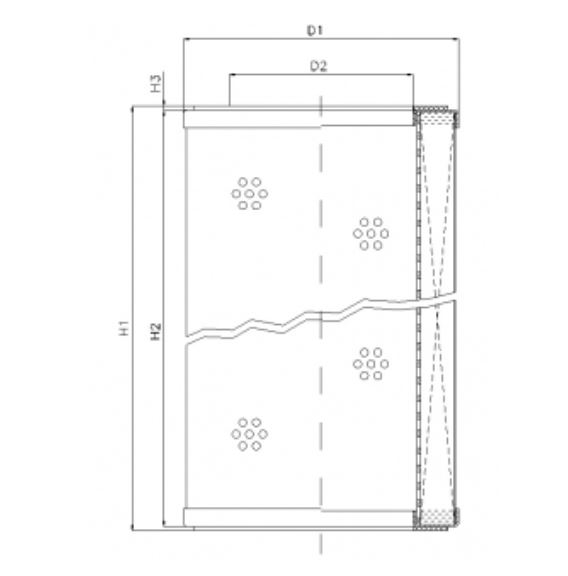 R311G10P hydraulic filter element