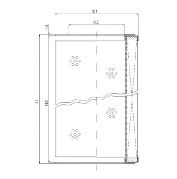 R590G10V hydraulic filter element