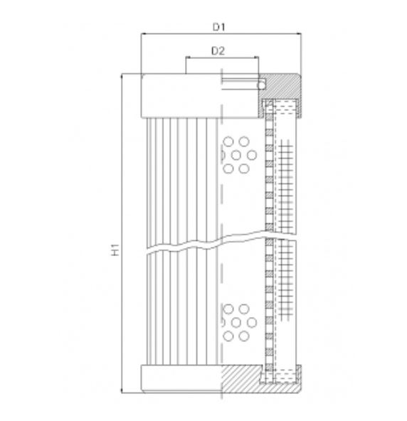 D110T60B filter element for pressure filter