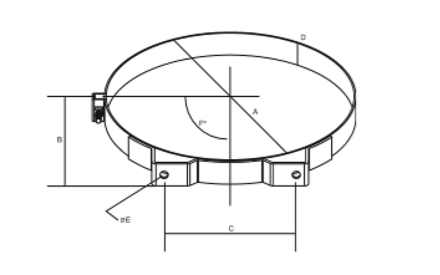 P002348 holder for air filter