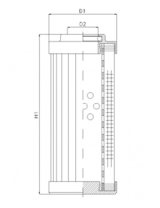 DLD600T40B hydraulic filter element