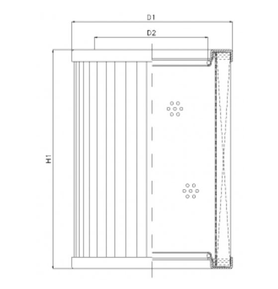 R433T10 hydraulic filter element