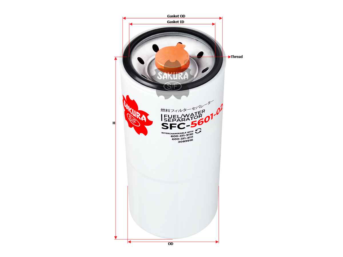 SFC-5601-02 fuel filter spin-on
