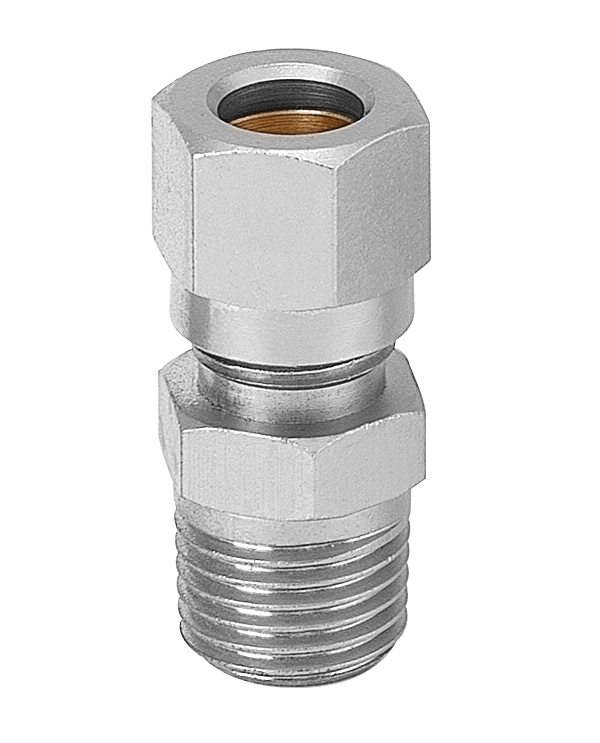RO1 614 tapered thread straight male stud