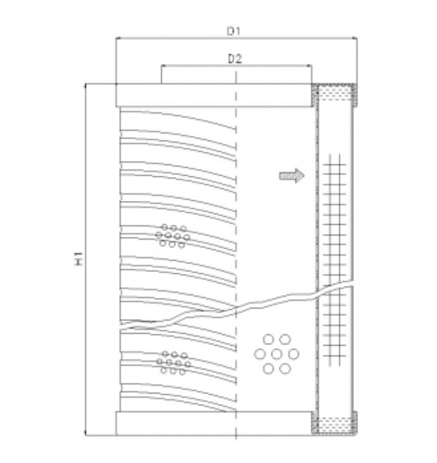 RVR06E20B hydraulic filter element