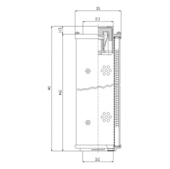 RHR160N05B hydraulic filter element