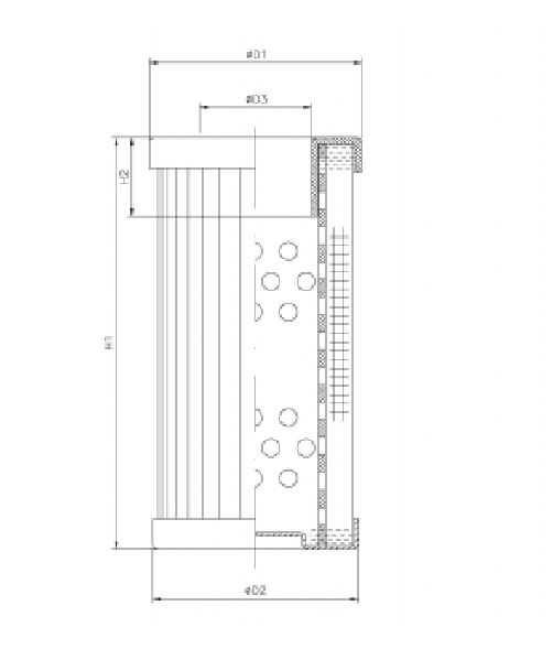 WT1617 hydraulic filter element