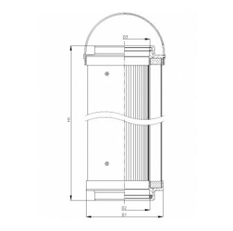 C434G01V hydraulic filter element (coreless)