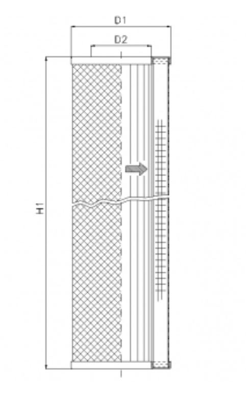 WP763 hydraulic filter element