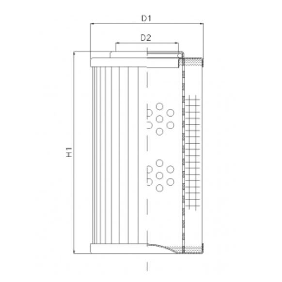 D154T10A hydraulic filter element