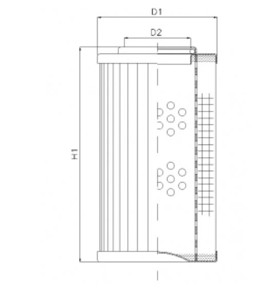 D1100G25AV hydraulic filter element
