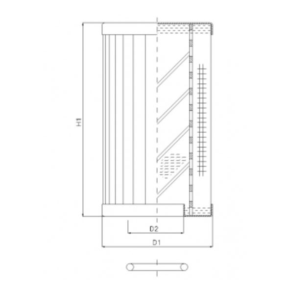 RLR320B25B/5 hydraulic filter element