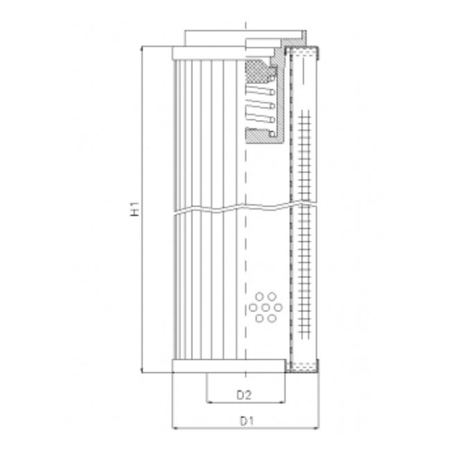 RLR425B130V hydraulic filter element