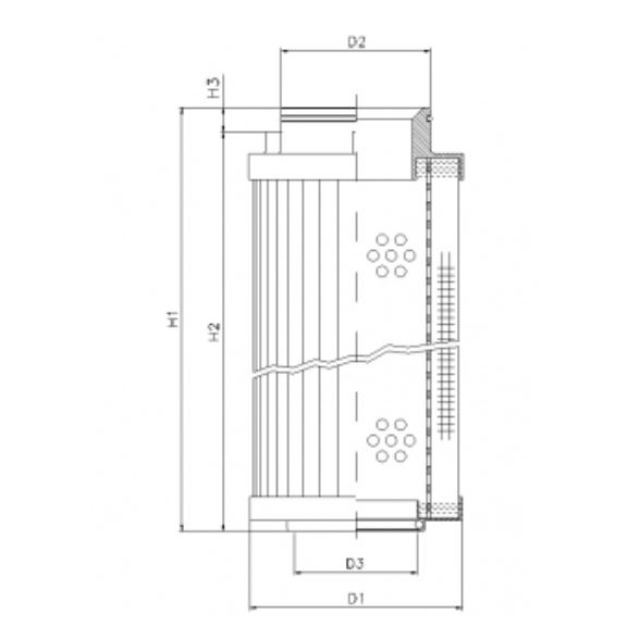 R540G03V hydraulic filter element