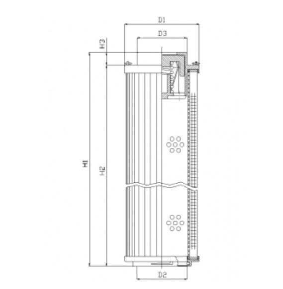 RHR330S50V3/AB1 hydraulic filter element