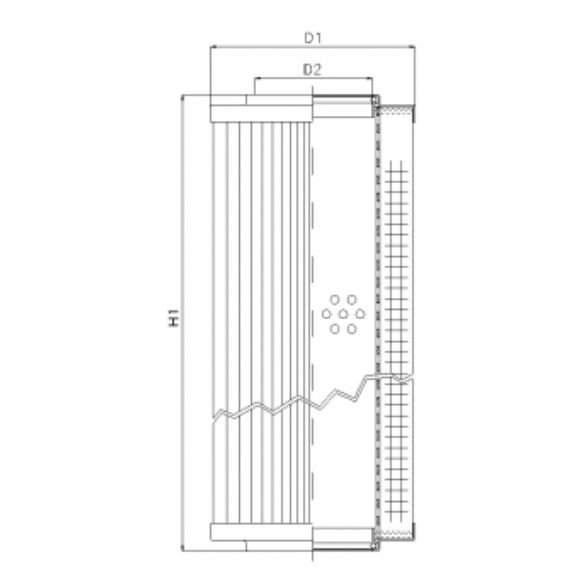 R521C10V hydraulic filter element