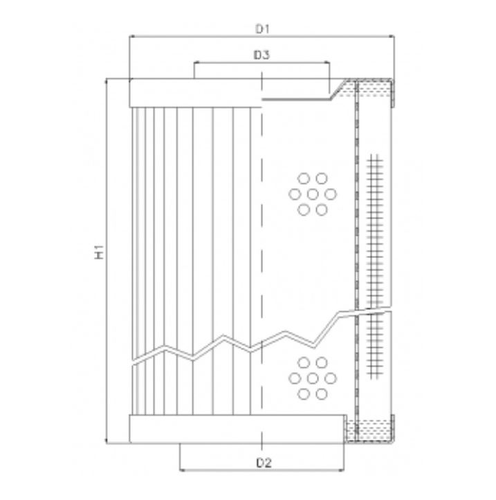 RVR118E05B hydraulic filter element