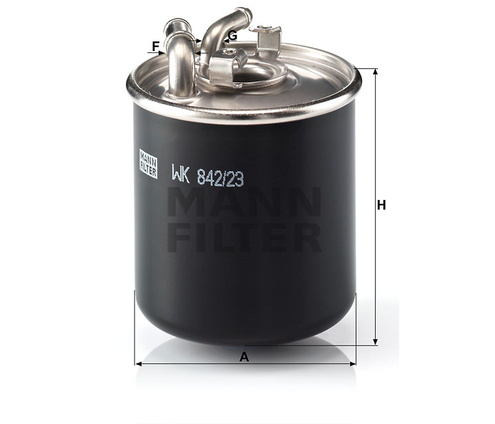 WK 842/23 x fuel filter in-line