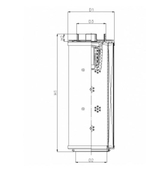 RHR2600G03B3/ESD hydraulic filter element