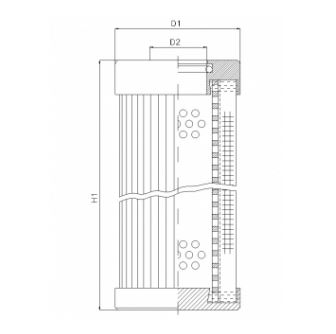 D126G10B hydraulic filter element