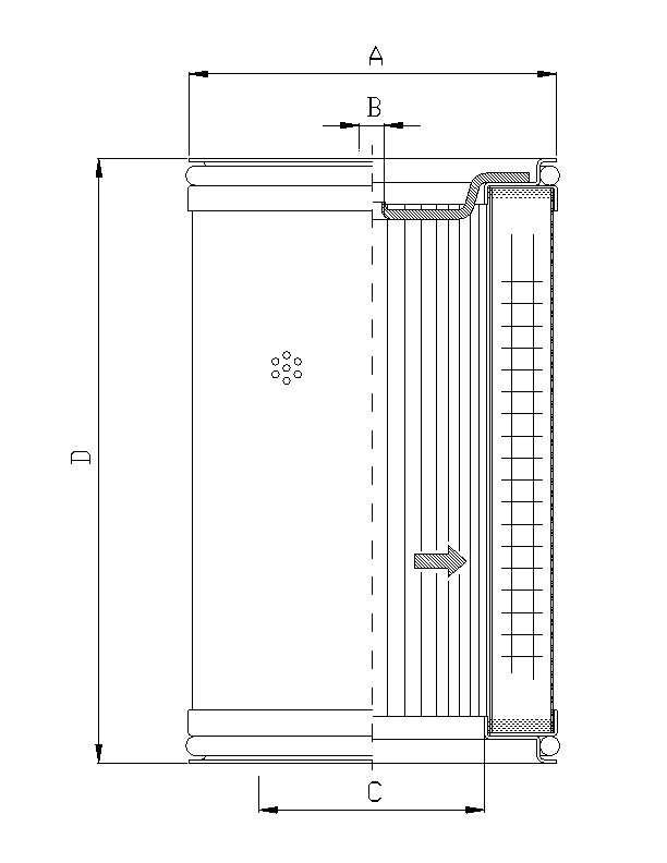 WX210 hydraulic filter element