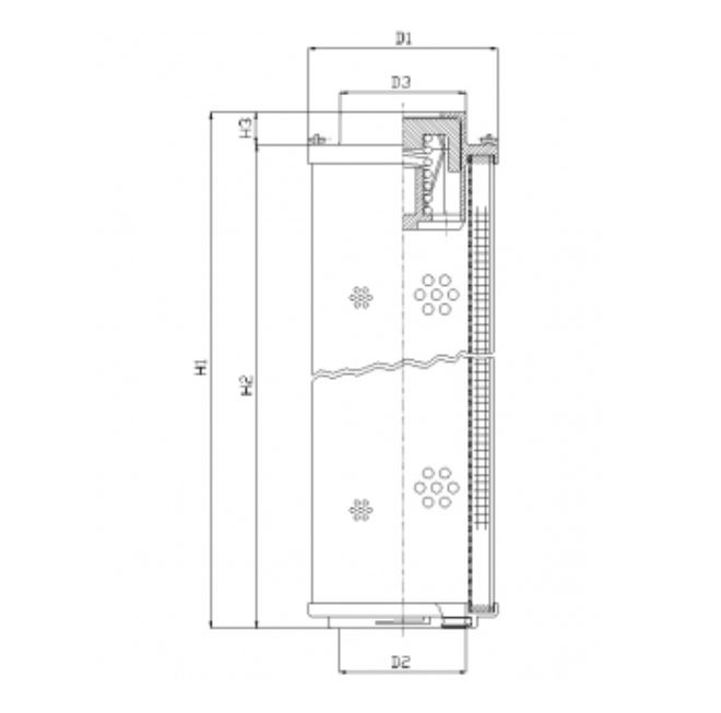 RHR660N03V hydraulic filter element