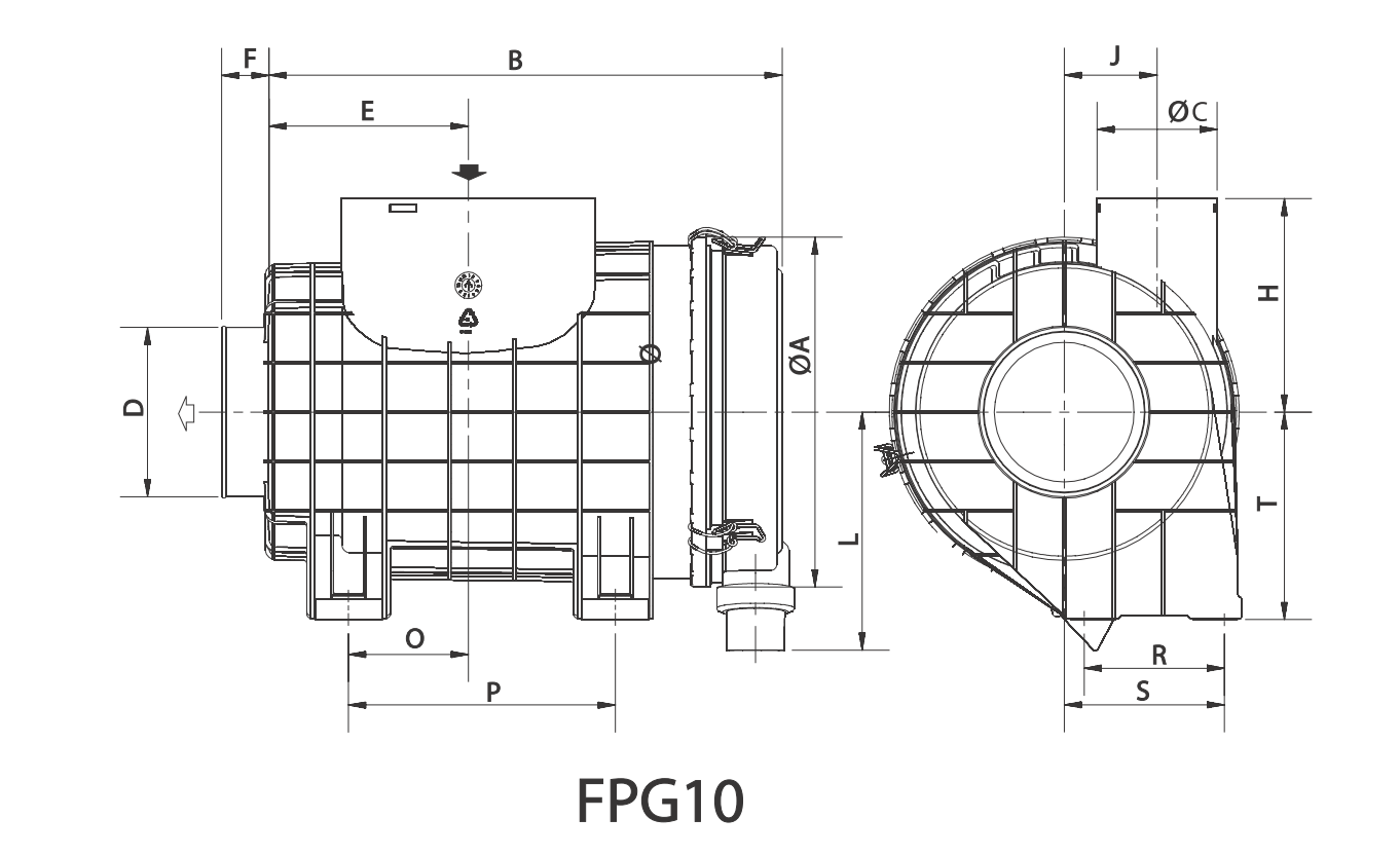 G100280 air filter (RadialSeal FPG)