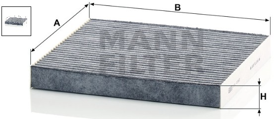 CUK 2362 cabin air filter (activated carbon)