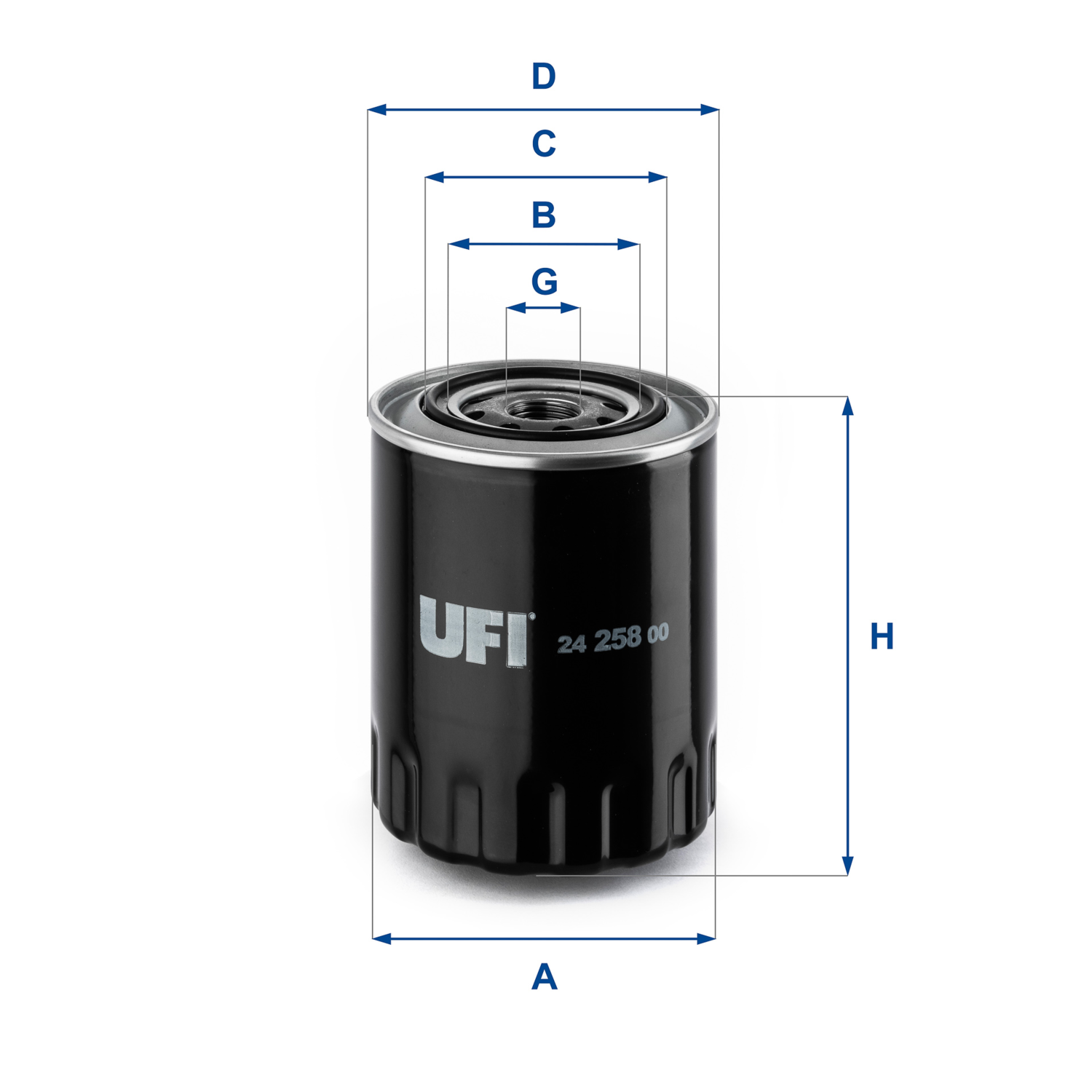 24.258.00 fuel filter spin-on